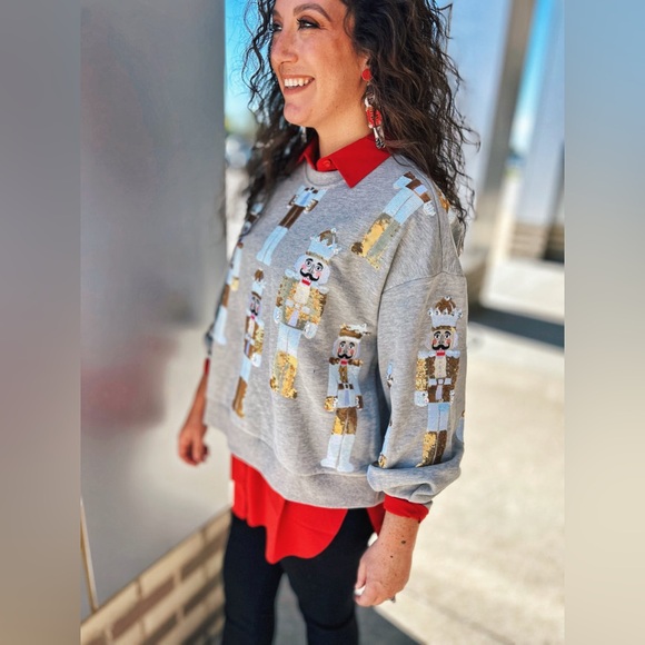 Nutcracker Sweatshirt by Queen of Sparkles. - Picture 2 of 9